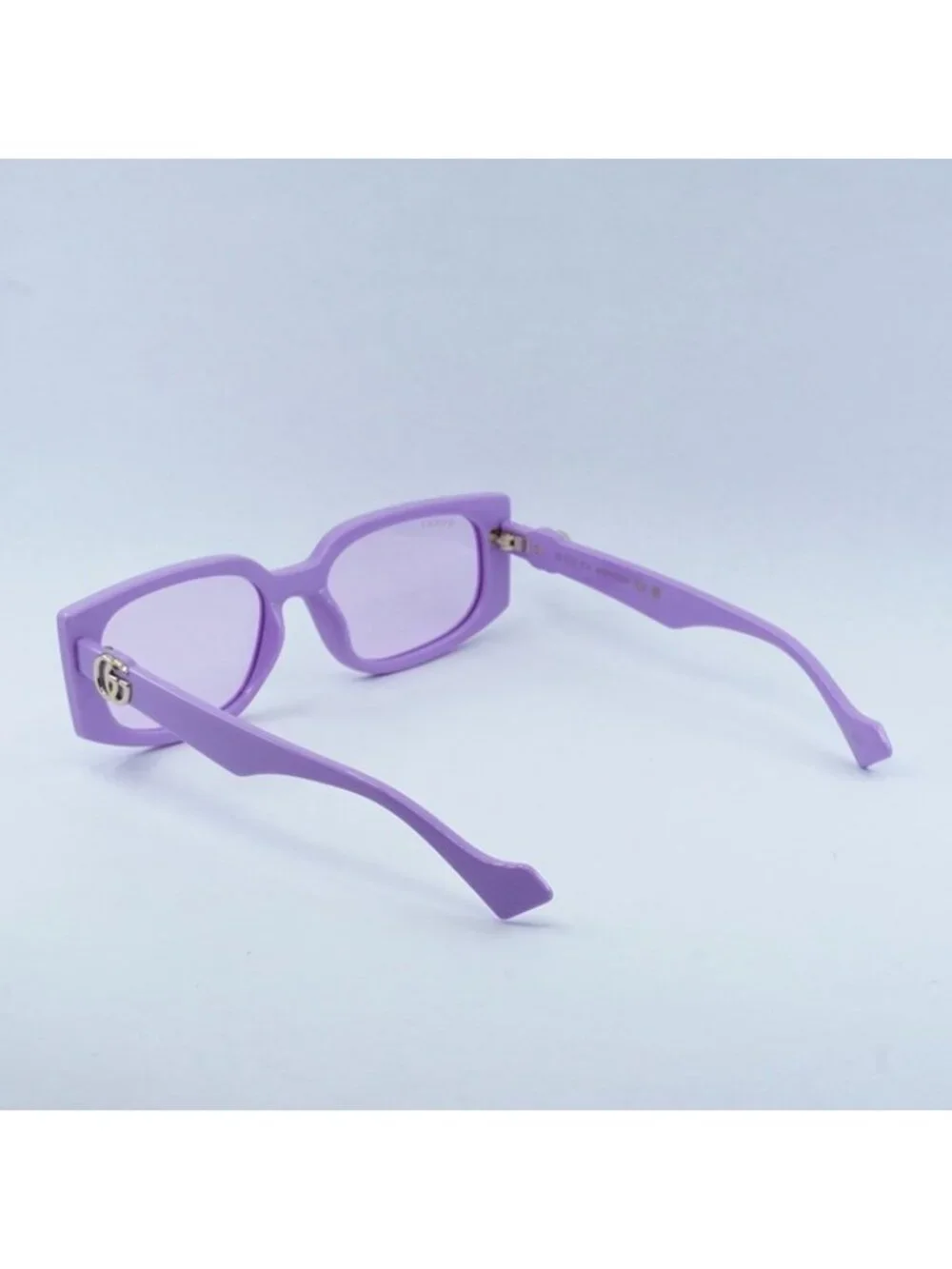Gucci GG1534S 004 Sunglasses Lilac Rectangle Frame, Violet  Lenses